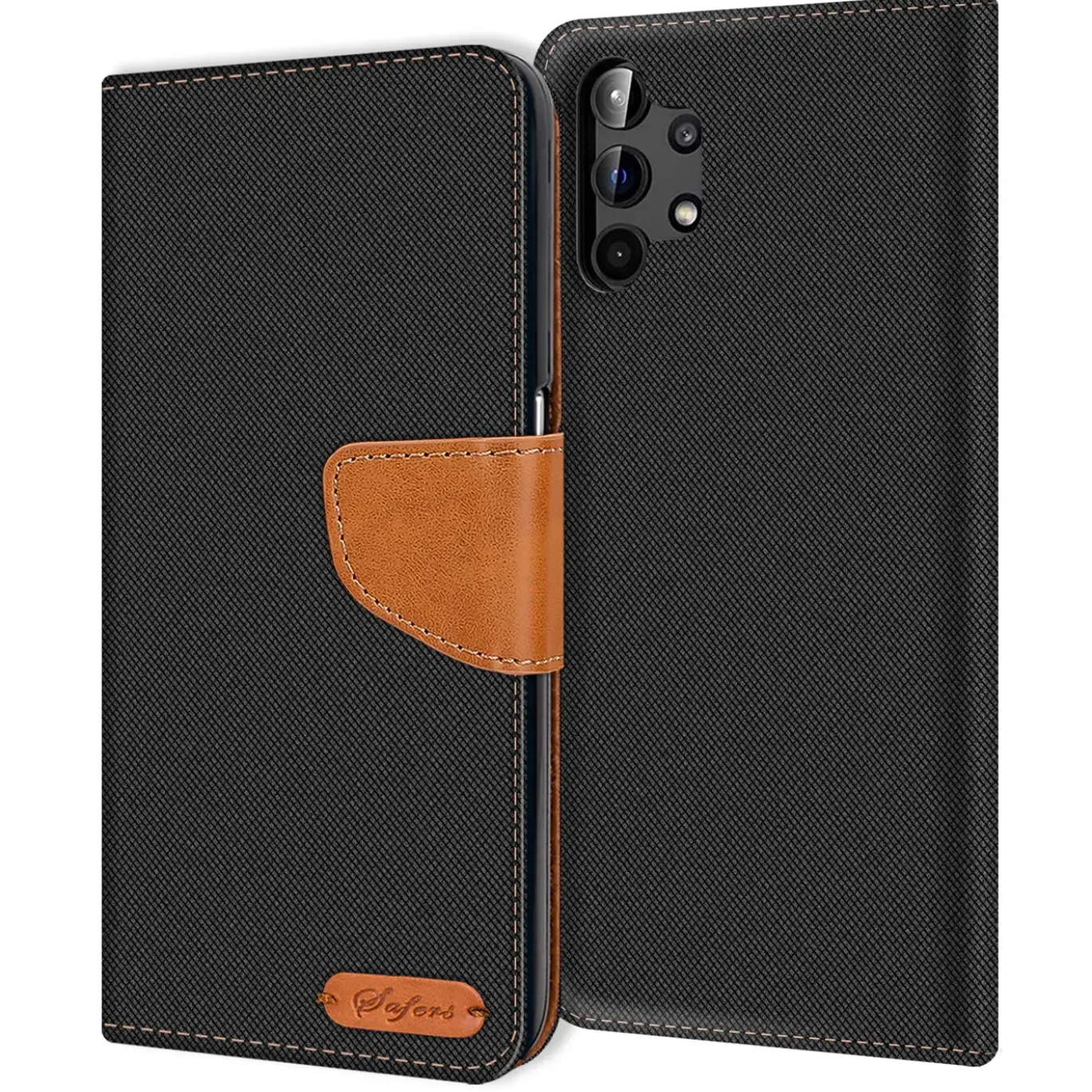 Samsung Galaxy A32 5G - Jeanslook Klapphülle mit Kartenfach