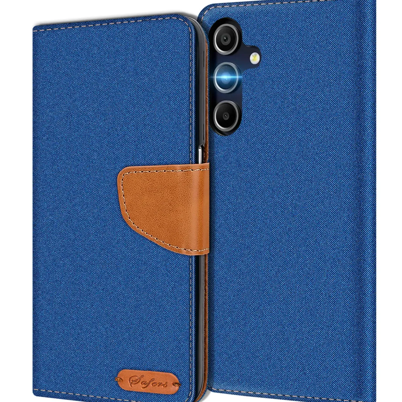 Samsung Galaxy A16 5G - Jeanslook Klapphülle mit Kartenfach