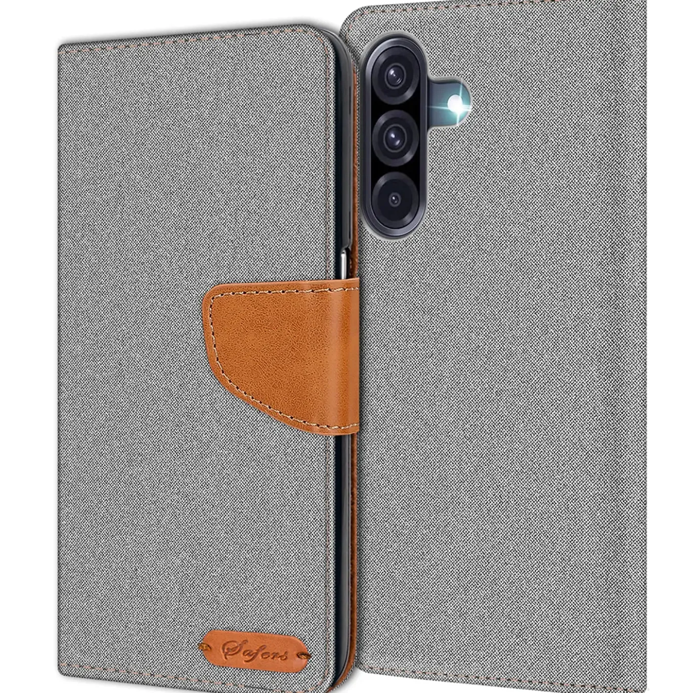 Samsung Galaxy A36 5G - Jeanslook Klapphülle mit Kartenfach