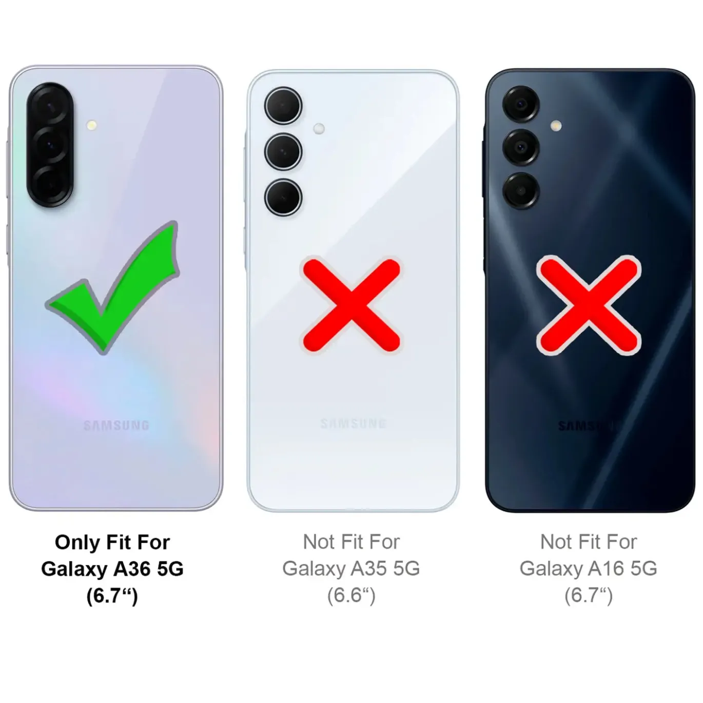 Samsung Galaxy A36 5G - Jeanslook Klapphülle mit Kartenfach