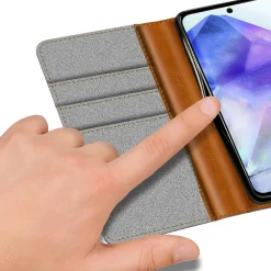 Samsung Galaxy A56 5G - Jeanslook Klapphülle mit Kartenfach