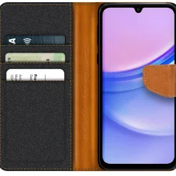 Samsung Galaxy A35 5G - Jeanslook Klapphülle mit Kartenfach
