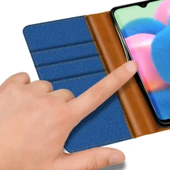 Samsung Galaxy A13 4G - Jeanslook Klapphülle mit Kartenfach