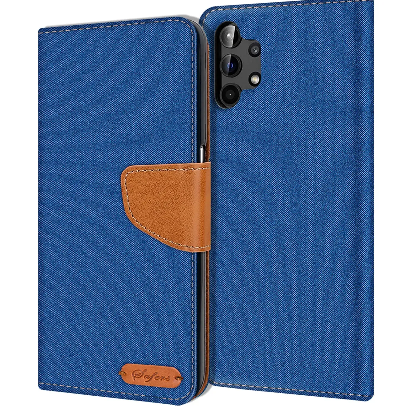 Samsung Galaxy A13 4G - Jeanslook Klapphülle mit Kartenfach