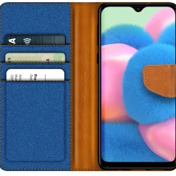 Samsung Galaxy A13 4G - Jeanslook Klapphülle mit Kartenfach