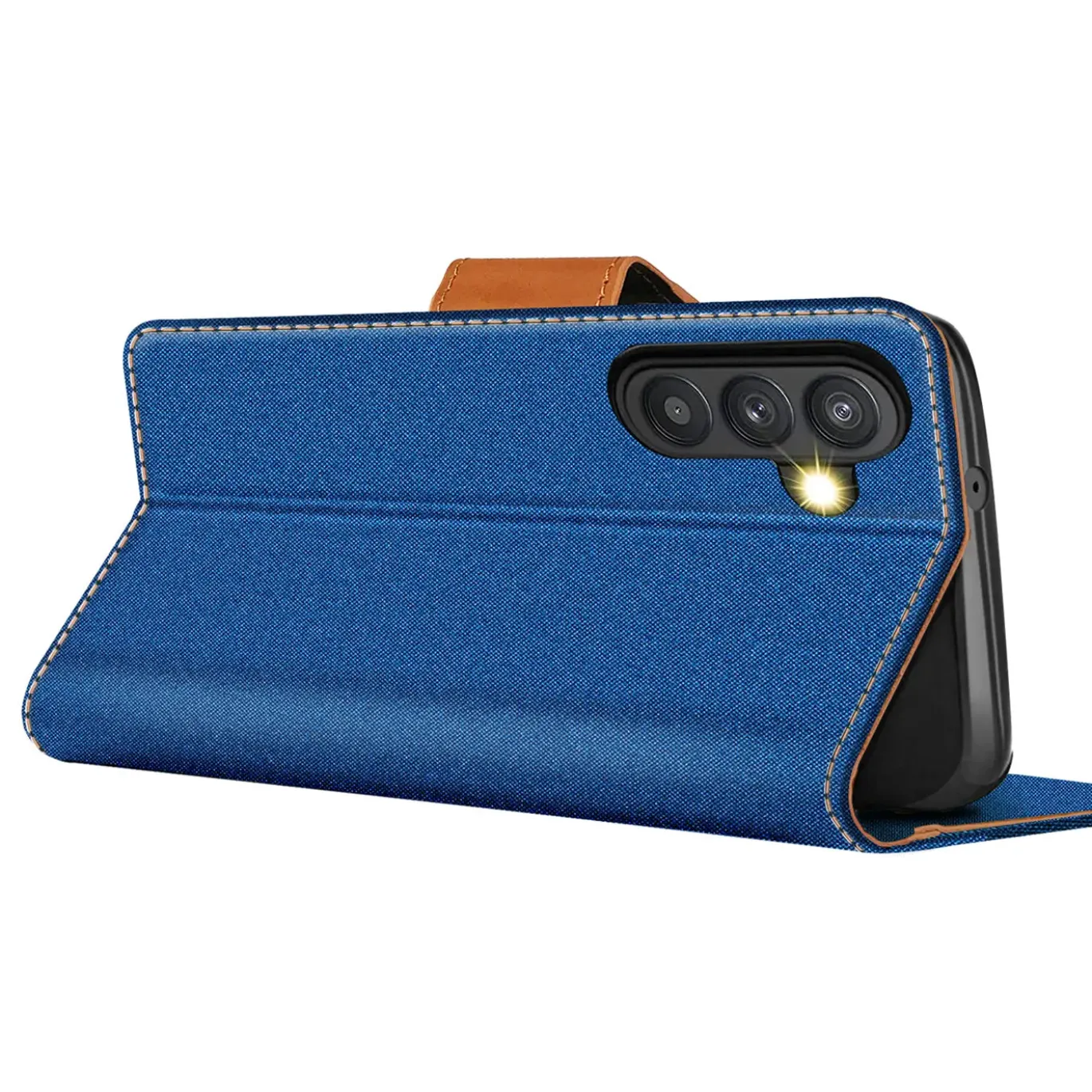 Samsung Galaxy A34 5G - Jeanslook Klapphülle mit Kartenfach