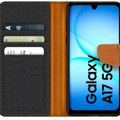 Samsung Galaxy A17 5G - Jeanslook Klapphülle mit Kartenfach