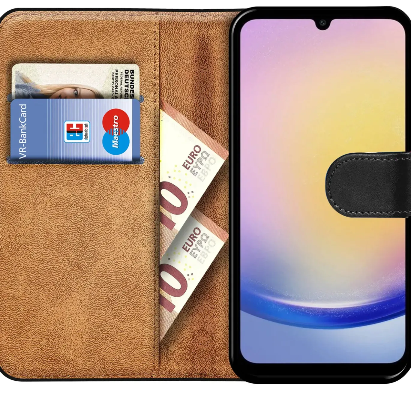 Samsung Galaxy A25 5G - Klapphülle mit Kartenfächern