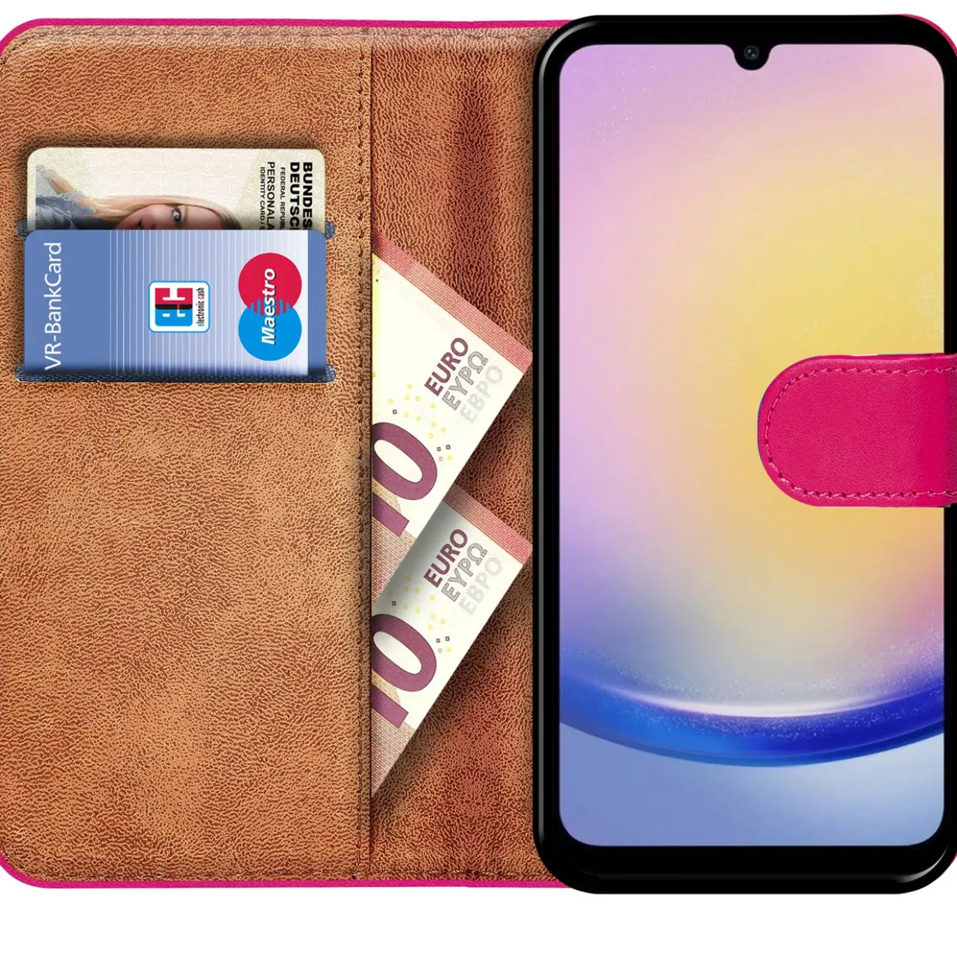 Samsung Galaxy A25 5G - Klapphülle mit Kartenfächern