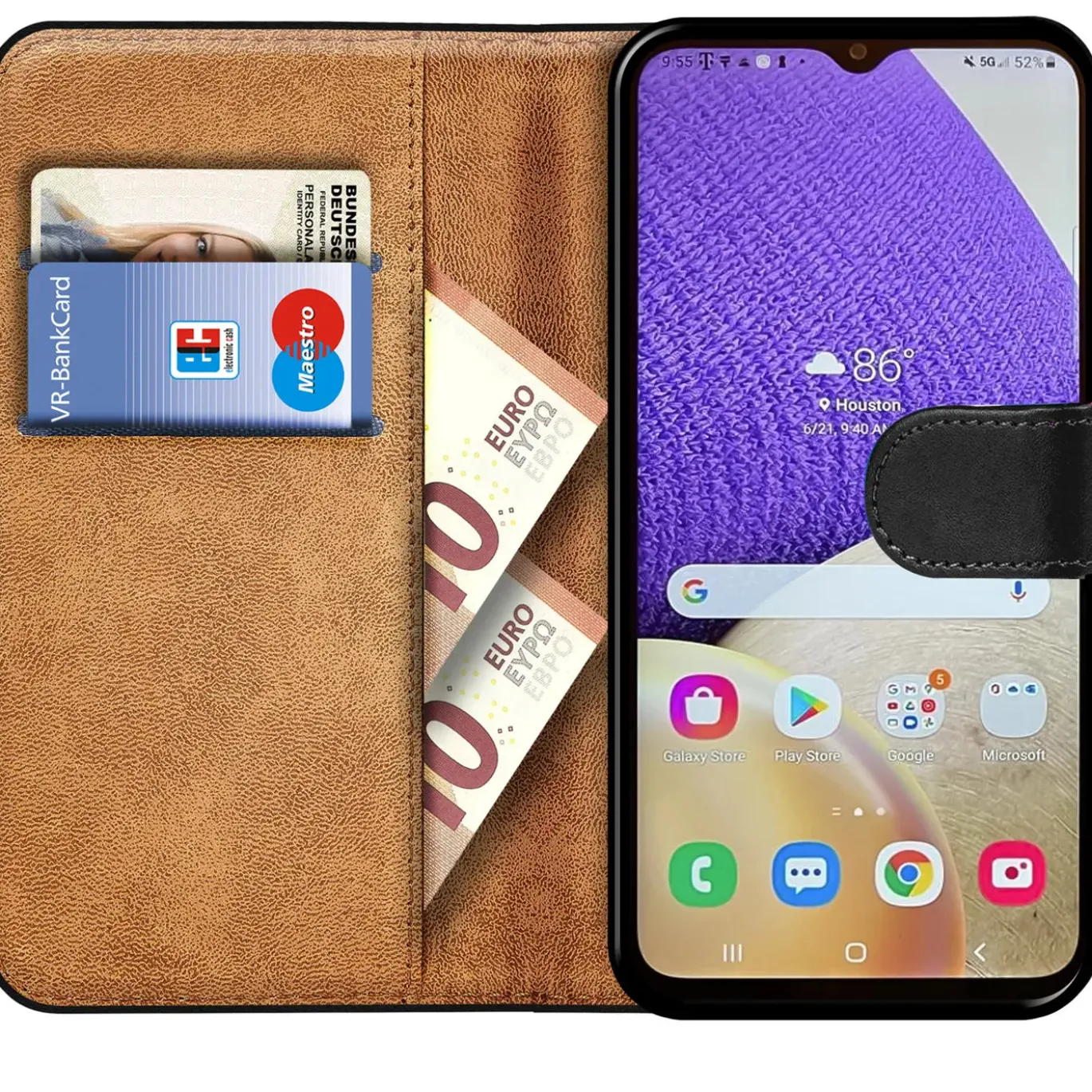 Samsung Galaxy A34 5G - Klapphülle mit Kartenfächern