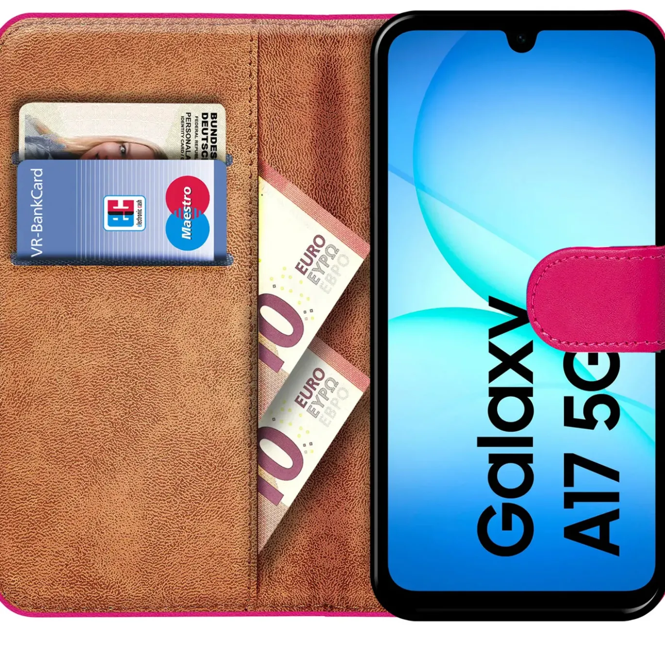 Samsung Galaxy A17 5G - Klapphülle mit Kartenfächern