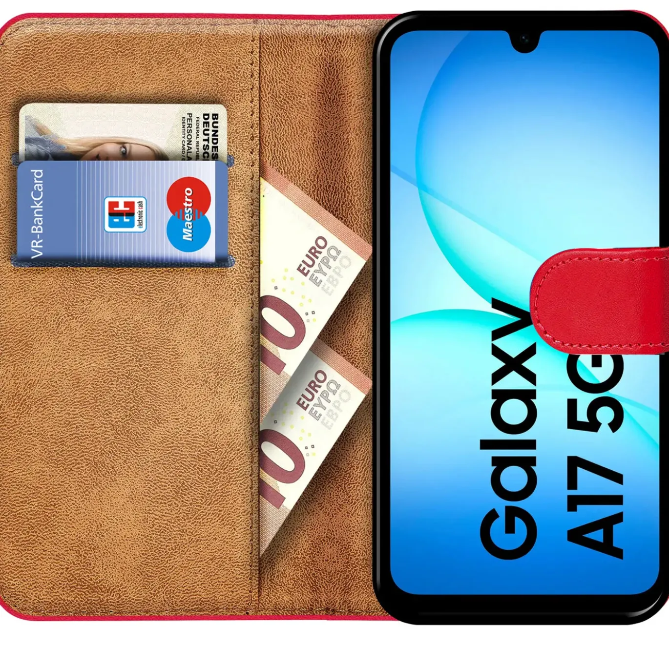 Samsung Galaxy A17 5G - Klapphülle mit Kartenfächern