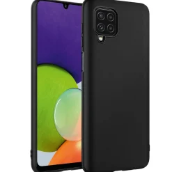 Samsung Galaxy A22 4G / M32 / M22 - Slim Silikon Backcover Schwarz