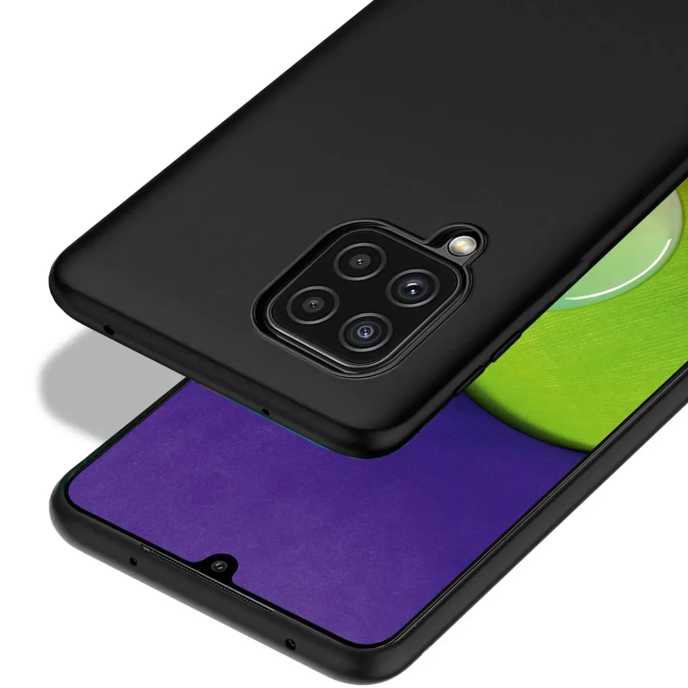 Samsung Galaxy A22 4G / M32 / M22 - Slim Silikon Backcover Schwarz