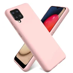 Samsung Galaxy A22 4G / M32 / M22 - Silikon Case mit Mikrofaser-Innenseite