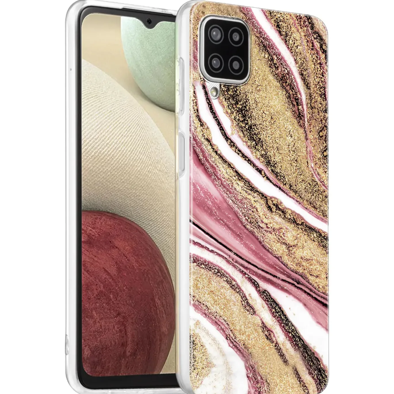 Samsung Galaxy A22 4G / M32 / M22 - Marmor & Sand Design Hülle