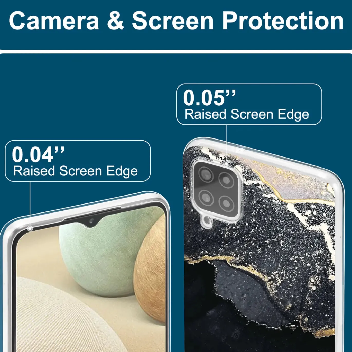 Samsung Galaxy A22 4G / M32 / M22 - Marmor & Sand Design Hülle