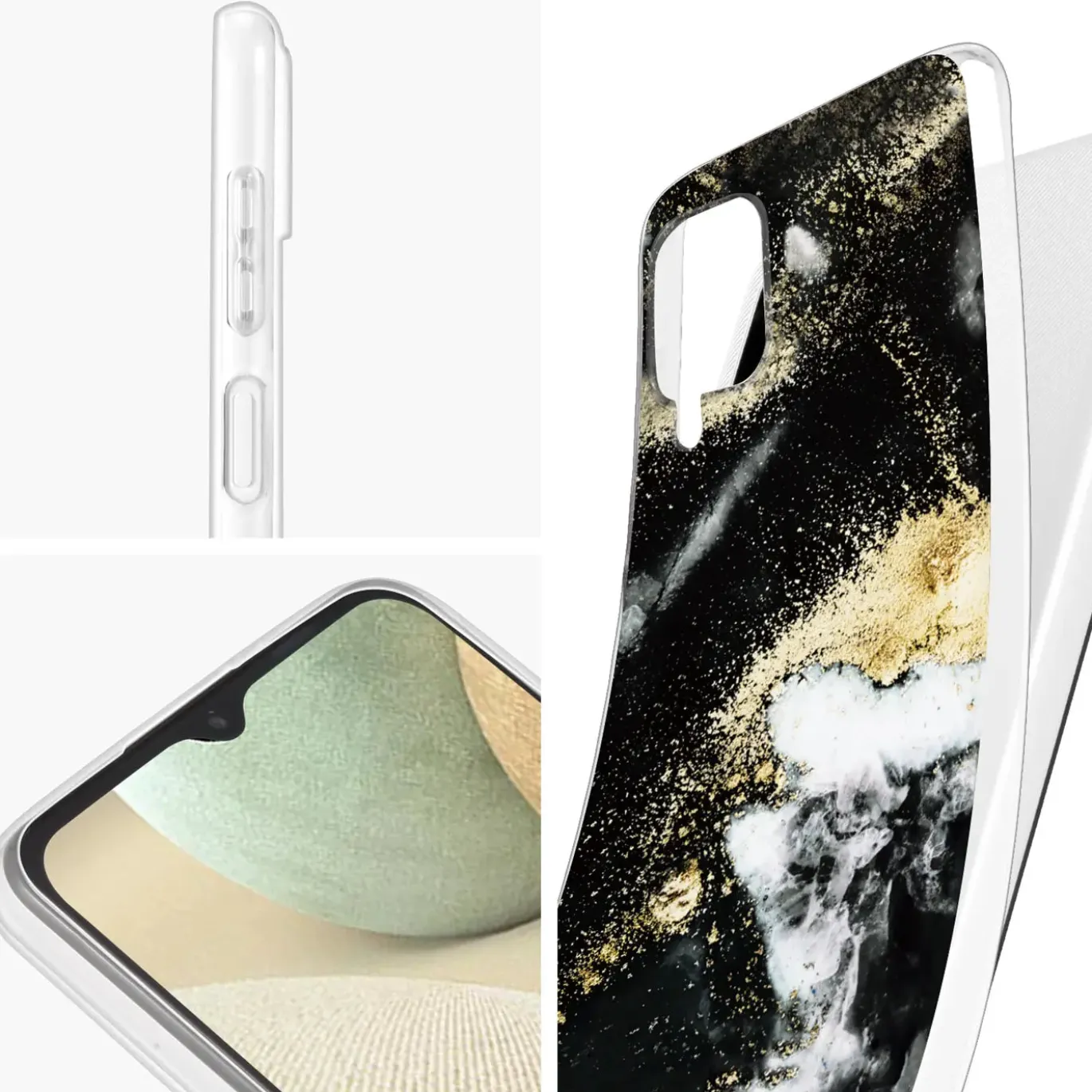 Samsung Galaxy A22 4G / M32 / M22 - Marmor & Sand Design Hülle