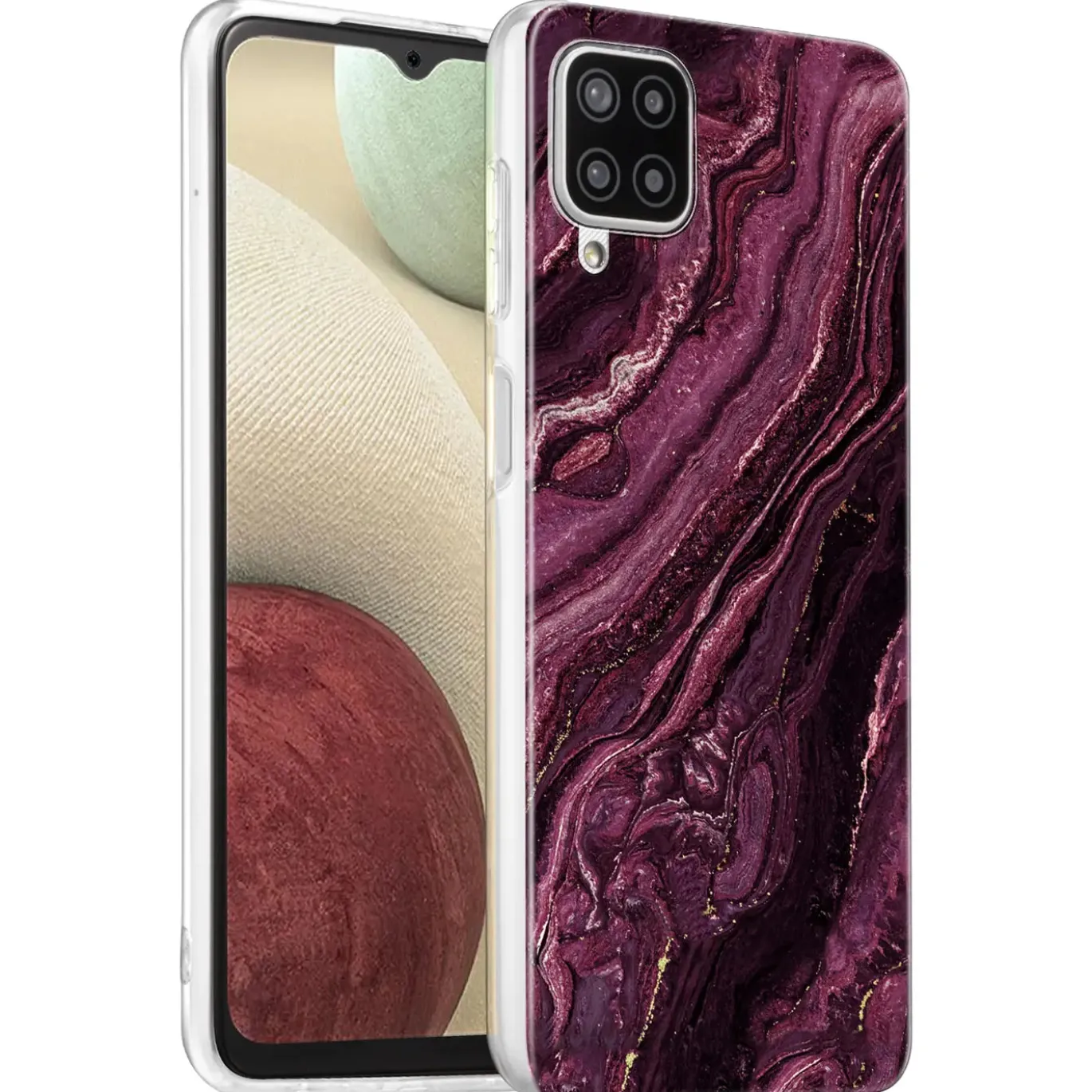Samsung Galaxy A22 4G / M32 / M22 - Marmor & Sand Design Hülle