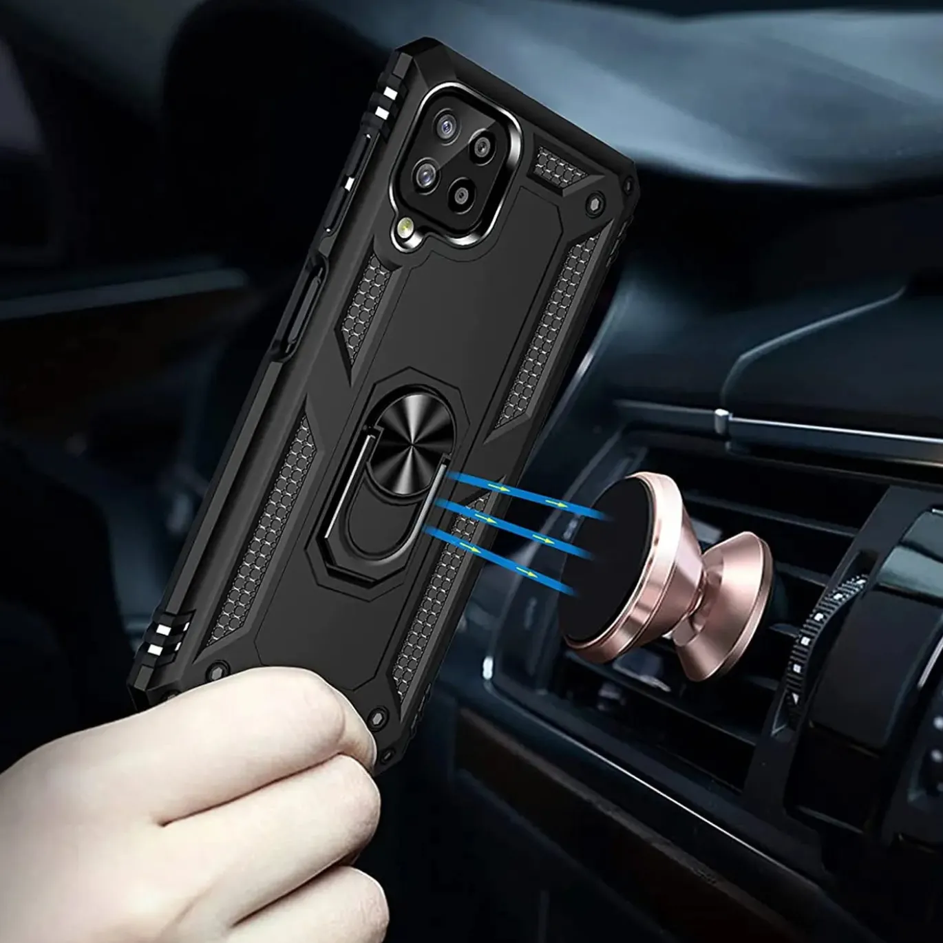 Samsung Galaxy A22 4G / M32 / M22 - Outdoor Hardcase mit Ringhalter