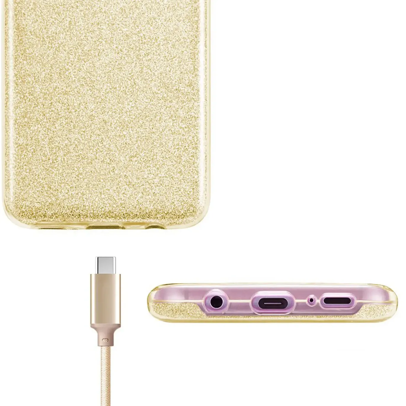 Samsung Galaxy A22 4G / M32 / M22 - Glitzer TPU Hülle
