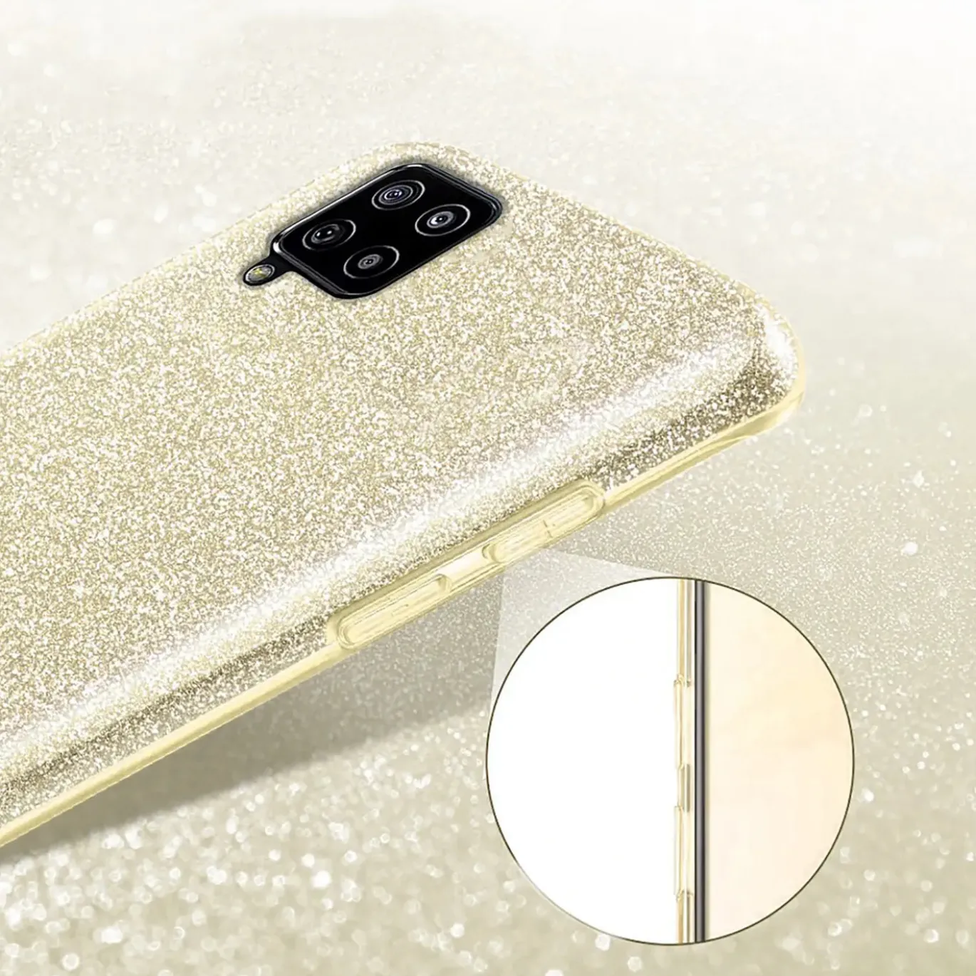 Samsung Galaxy A22 4G / M32 / M22 - Glitzer TPU Hülle