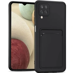Samsung Galaxy A22 4G / M32 / M22 - Silikonhülle mit Kartenfach & Kameraschutz