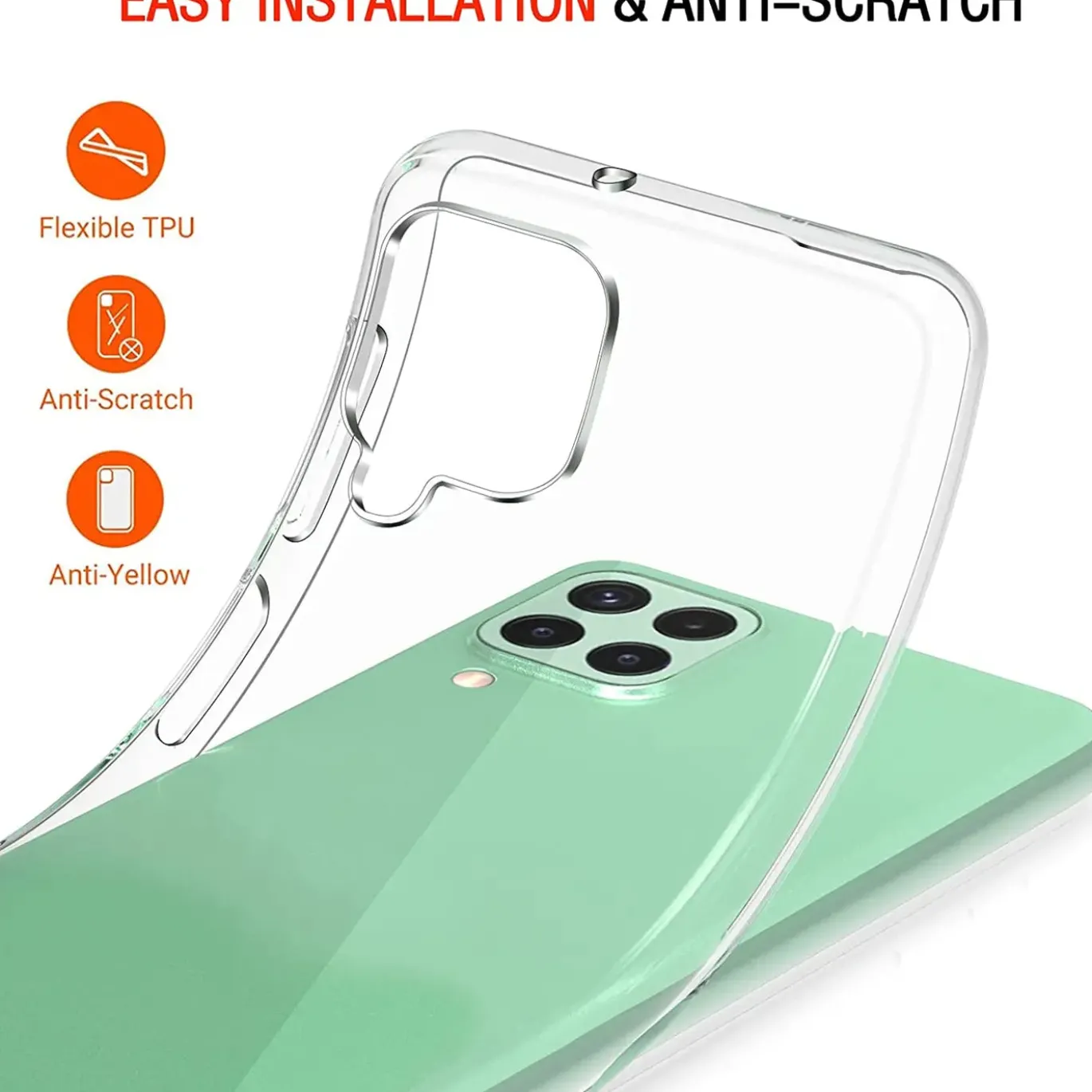 Samsung Galaxy A22 4G / M32 / M22 - Slim Clear Case Hülle