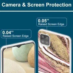 Samsung Galaxy A22 5G - Marmor & Sand Design Hülle