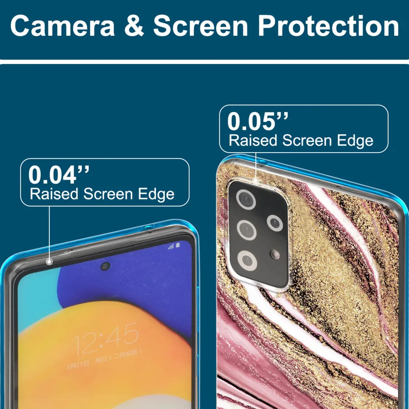 Samsung Galaxy A33 5G - Marmor & Sand Design Hülle