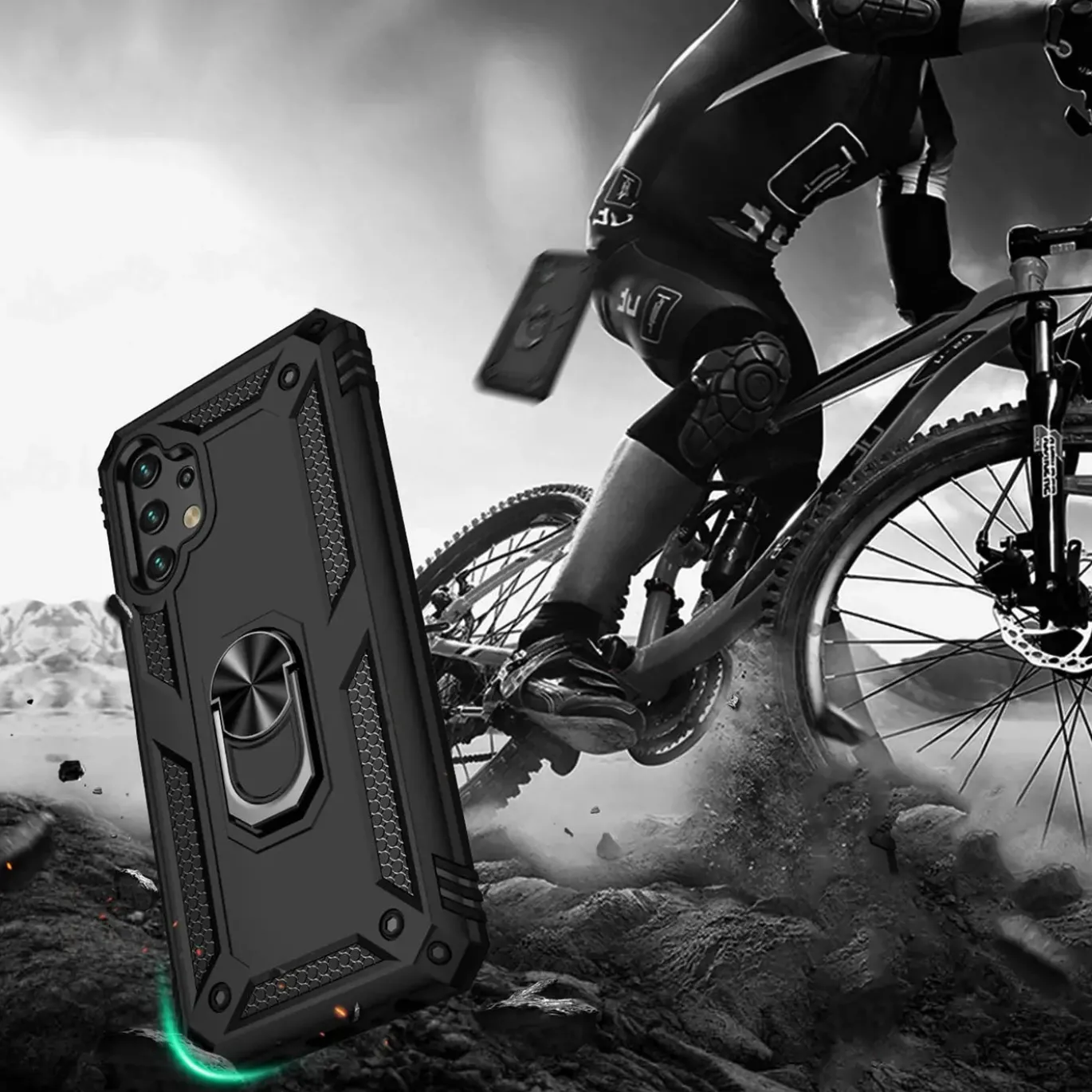 Samsung Galaxy A32 5G - Outdoor Hardcase mit Ringhalter