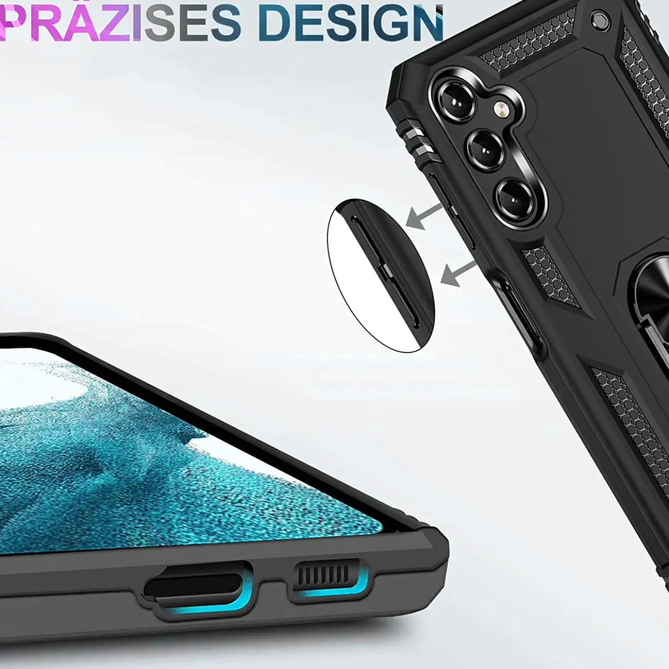 Samsung Galaxy A54 5G - Outdoor Hardcase mit Ringhalter