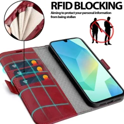Samsung Galaxy A26 5G - Robuste Klapphülle mit RFID Block