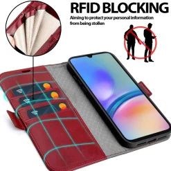 Samsung Galaxy A25 5G - Robuste Klapphülle mit RFID Block