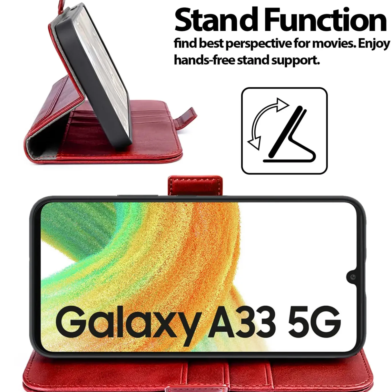 Samsung Galaxy A33 5G - Robuste Klapphülle mit RFID Block