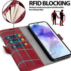 Samsung Galaxy A36 5G - Robuste Klapphülle mit RFID Block