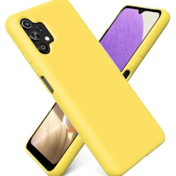 Samsung Galaxy A32 5G - Silikon Case mit Mikrofaser-Innenseite