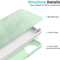 Samsung Galaxy A32 5G - Silikon Case mit Mikrofaser-Innenseite