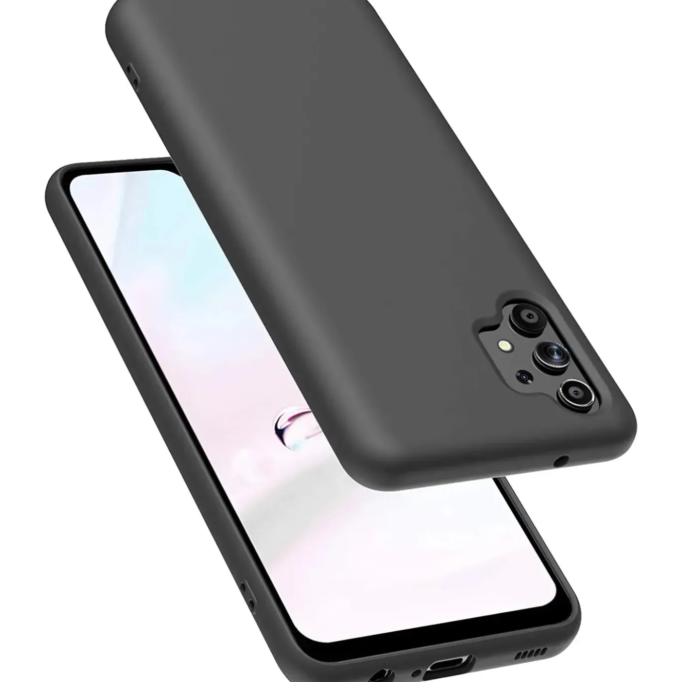 Samsung Galaxy A32 5G - Silikon Case mit Mikrofaser-Innenseite