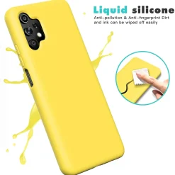 Samsung Galaxy A32 5G - Silikon Case mit Mikrofaser-Innenseite