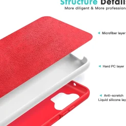 Samsung Galaxy A32 5G - Silikon Case mit Mikrofaser-Innenseite