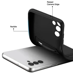 Samsung Galaxy A55 5G - Silikonhülle mit Kartenfach & Kameraschutz