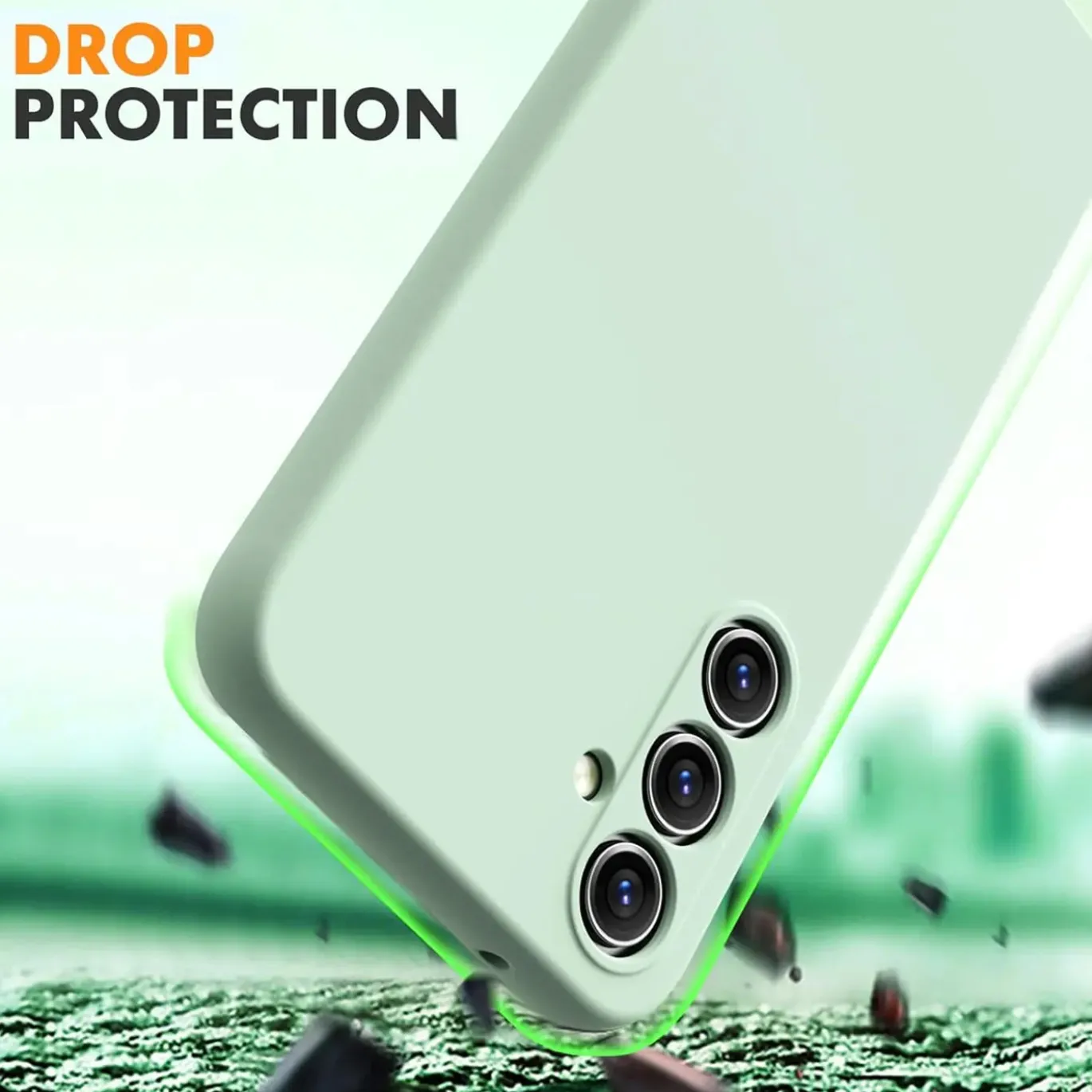 Samsung Galaxy A16 5G - Silikon Case mit Mikrofaser-Innenseite