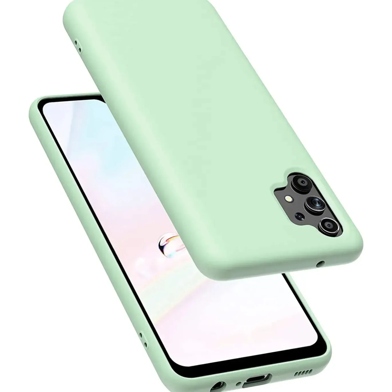 Samsung Galaxy A13 4G - Silikon Case mit Mikrofaser-Innenseite