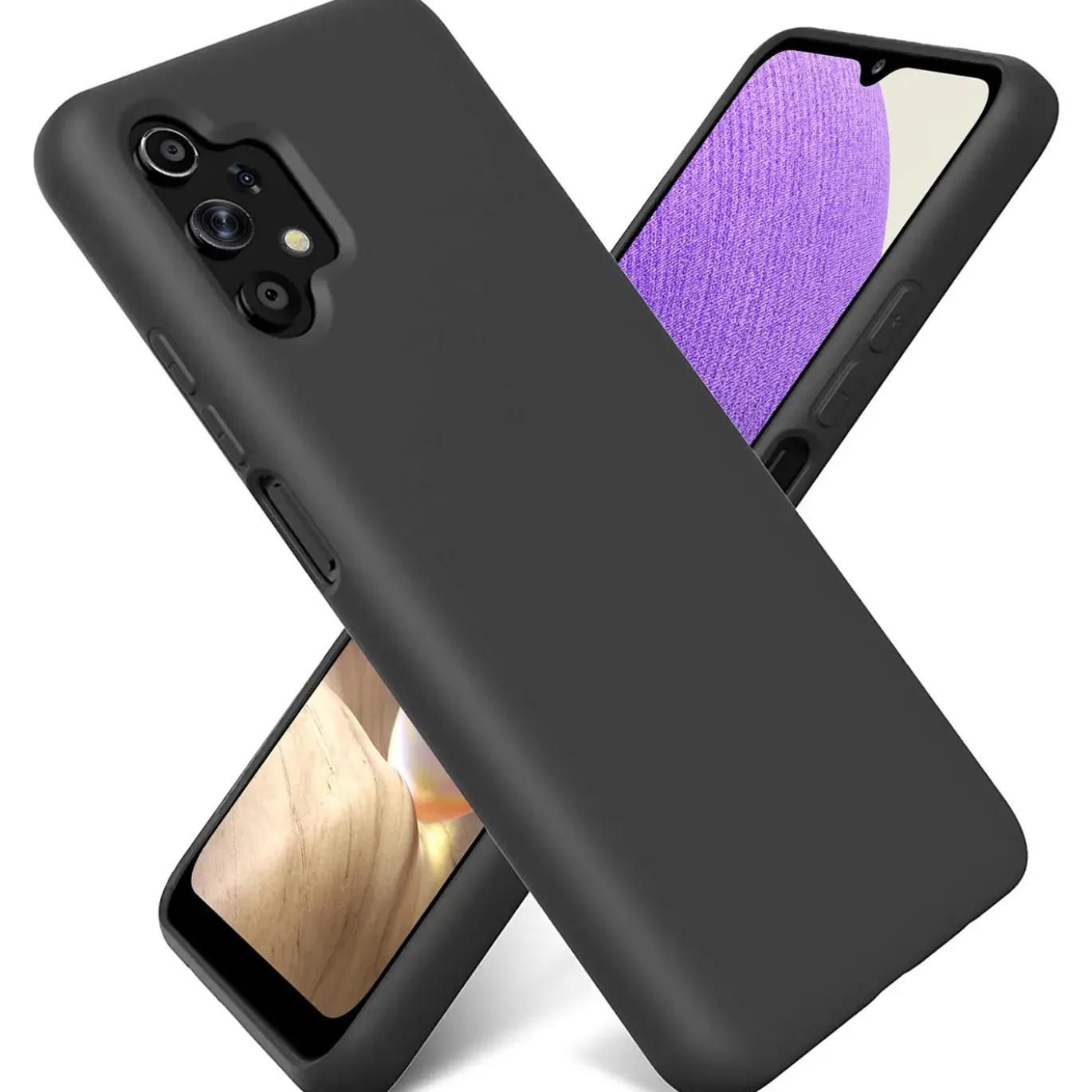 Samsung Galaxy A13 4G - Silikon Case mit Mikrofaser-Innenseite