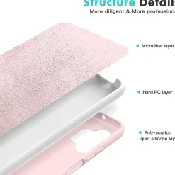 Samsung Galaxy A13 4G - Silikon Case mit Mikrofaser-Innenseite