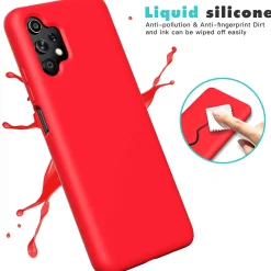 Samsung Galaxy A13 4G - Silikon Case mit Mikrofaser-Innenseite