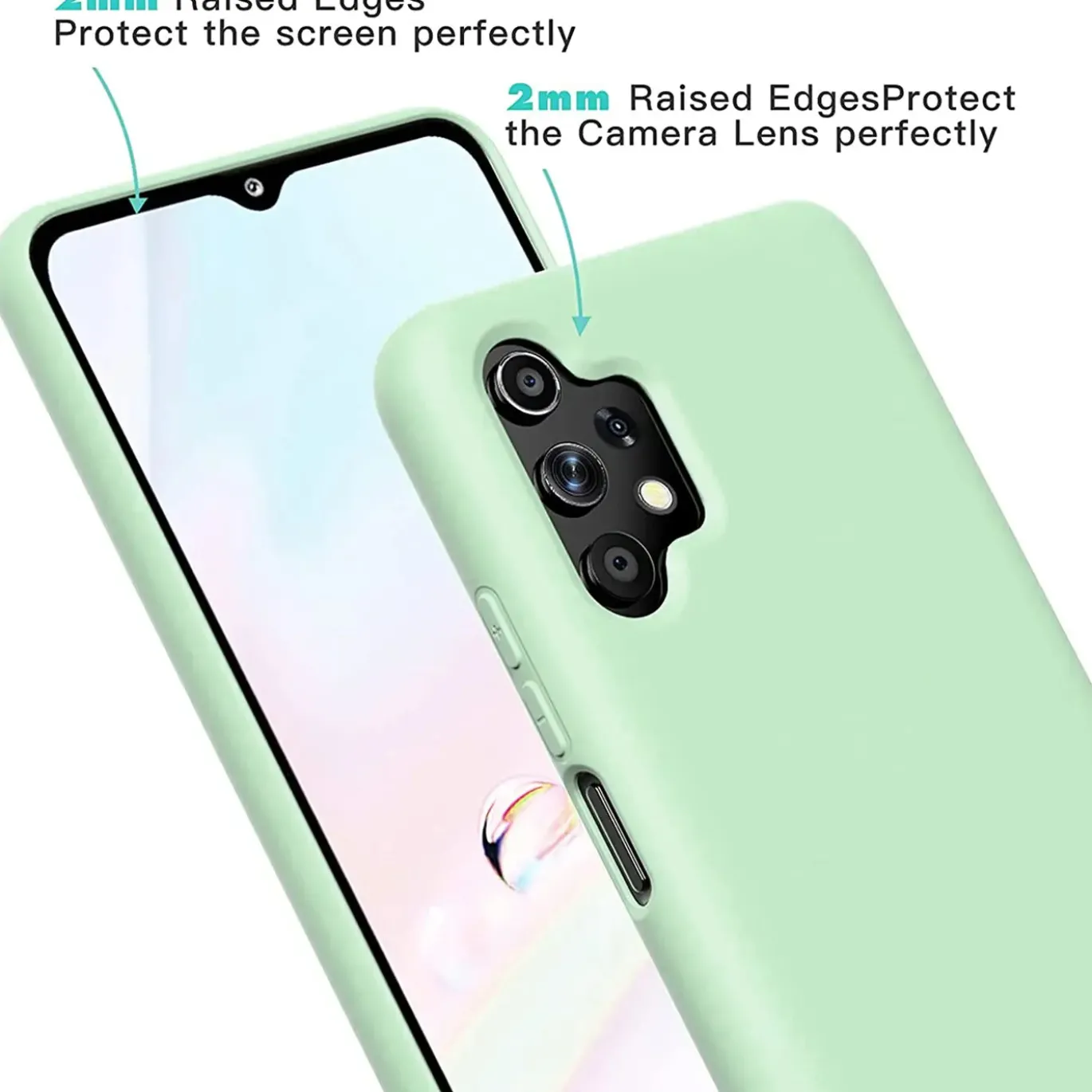 Samsung Galaxy A13 4G - Silikon Case mit Mikrofaser-Innenseite