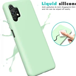 Samsung Galaxy A13 4G - Silikon Case mit Mikrofaser-Innenseite