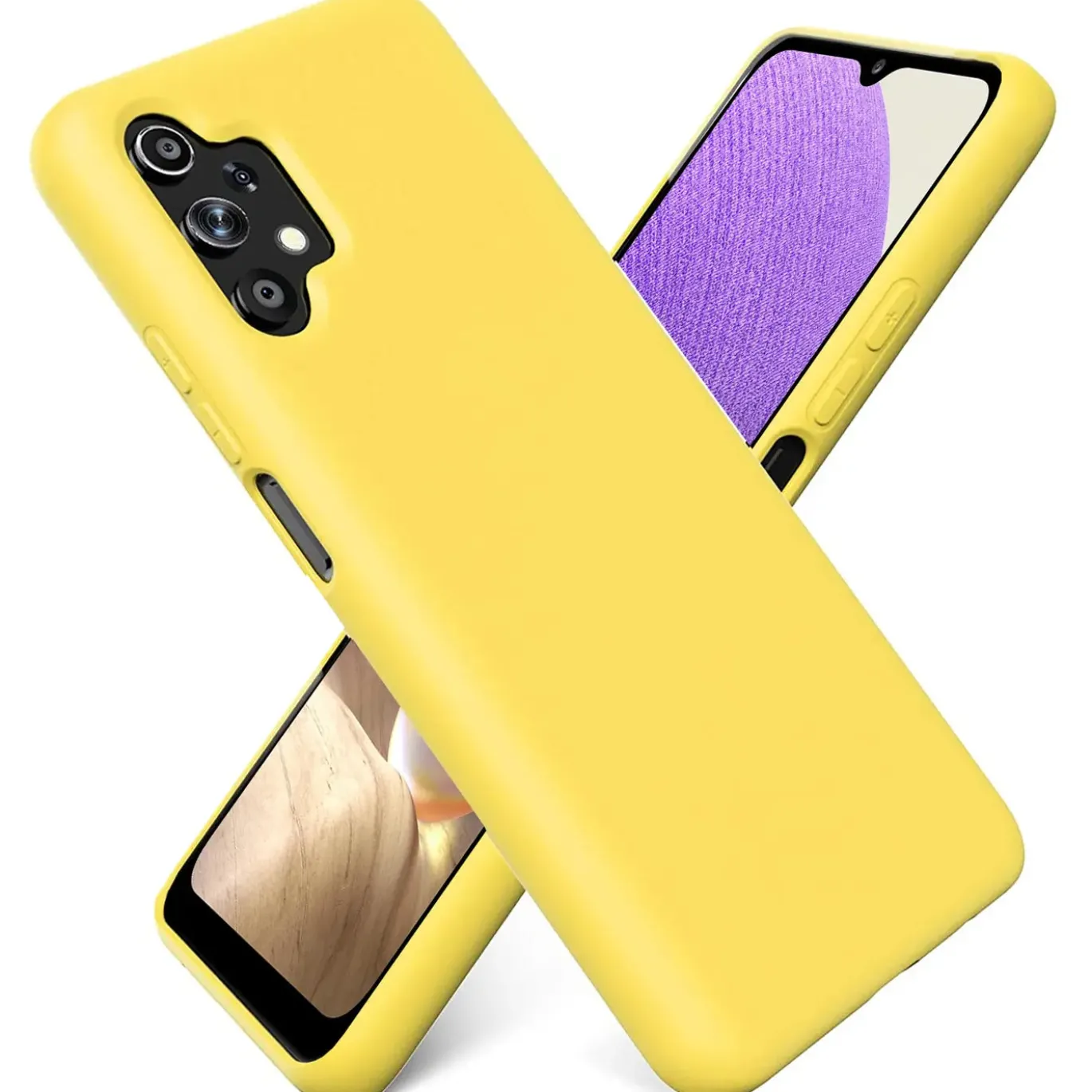 Samsung Galaxy A13 4G - Silikon Case mit Mikrofaser-Innenseite